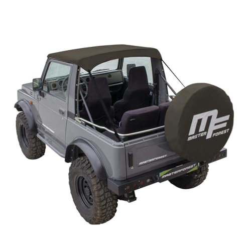 Masterforest Cappottina Telone Bikini Kaki In Vinile/Cotone Per 4X4 Suzuki Santana Samurai Sj410 E/O Sj413 Modello Benzina O Diesel. Accessorio E Tett