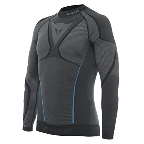Dainese Dry Ls Maglie Termiche, Nero/Blu, Xl/X Uomo