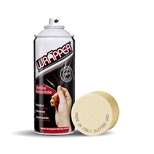 Wrapper Spray Vernici Rimovibili Glitter Oro