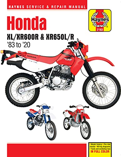 Honda Xl/Xr600R & Xr650L/R: '83 To '20 - Haynes Service & Repair Manual: 83-20