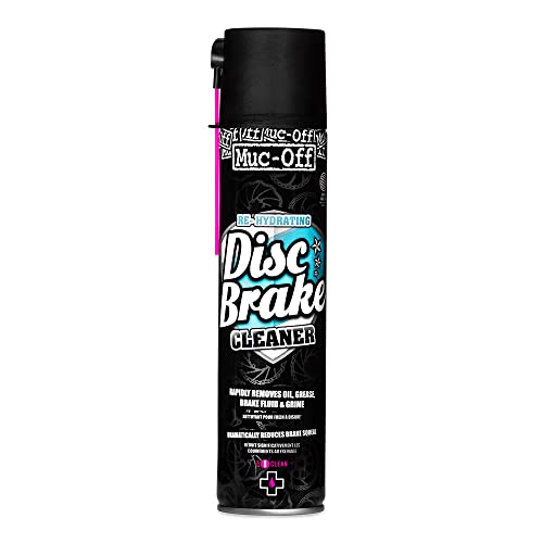 Muc-Off Disc Brake Cleaner, 400 Ml - Pulitore Freni Di Bicicletta Ad Azione E Asciugatura Rapida - Pulitore Freni Spray Per Trattare E Reidratare Past