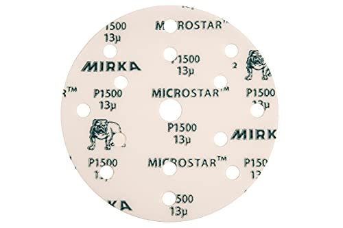 Mirka Fm61105094 Microstar Grip 15L P1500, 150 Mm, Confezione Da 50