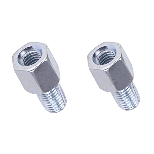 Coppia Adattatore Specchio Specchietto Argento Moto Scooter M8 A M10