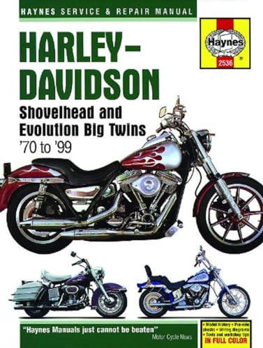Haynes Harley-Davidson Shovelhead And Evolution Big Twins '70 To '99 Service And Repair Manual