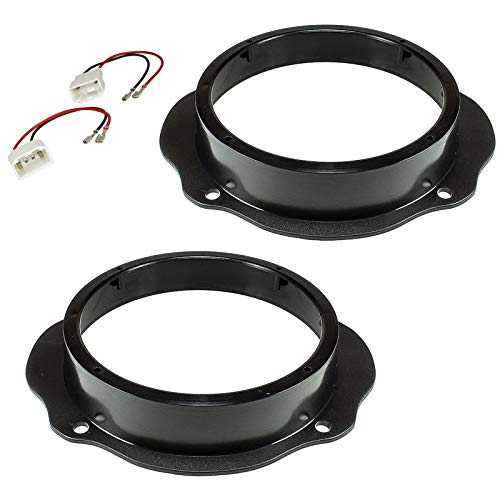 Sound Way - Kit Installazione Autoradio Supporti Adattatori Altoparlanti 165 Mm Compatibile Con Ford Fiesta, Focus, C-Max, Kuga - Kc26