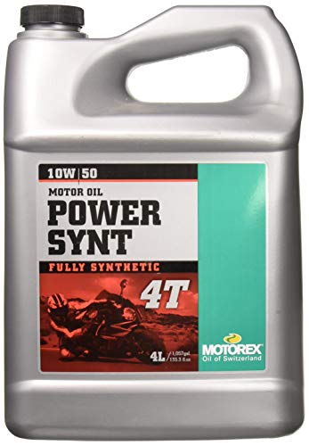 Motorex 82.412020 - Olio Motore Power Sae 10W/50, Totalmente Sintetico, Specifico Per Moto A 4 Tempi, Contenitore Da 4 L