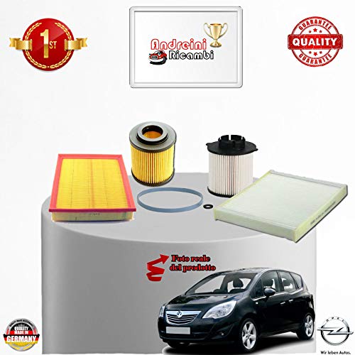 Kit Tagliando 4 Filtri Meriva B 1.7 Cdti 74Kw 100Cv Dal 2011 -> 2012