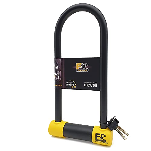 Fr Securite Fr120L Antifurto Moto Bloccadisco U Omologato Classe Sra Acciaio Temperato Forcella Ø18, 120X310Mm Sicurezza Lucchetto Blocco Motociclo Sc