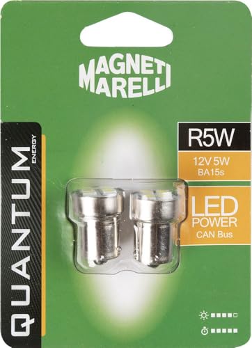 Magneti Marelli R5W Coppia Di Lampadine Auto Led 4Smd 12V Attacco Ba9S