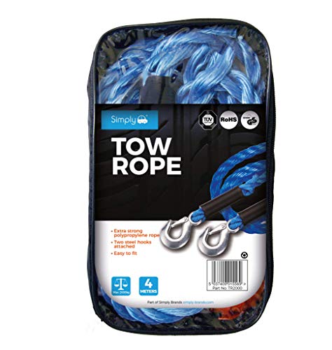 Simply Tr2000 Fune Di Traino, 4 M, Colore: Blu, 200 G