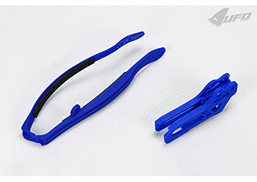 Ufo Plast Kit Cruna Catena+Fascia Forcella Blu Yamaha Yz 250 2009-2014
