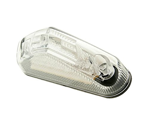 Fanale Posteriore A Led In Vetro Trasparente 83 X 22 Mm E Della Marcatura Universale
