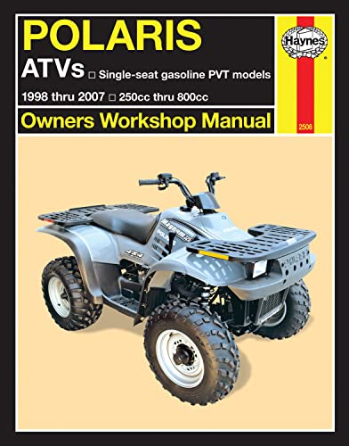 Haynes Repair Manual Polaris Atv 1998 Thru 2007: 250Cc Thru 800Cc