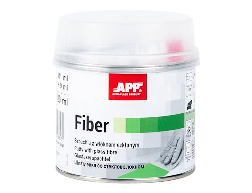 App Fiber Stucco Per Carrozzeria Con Vetroresina | Stucco Per Metallo, Alluminio, Plastica, Cemento E Legno | Con Indurente | Verde | 420 Ml