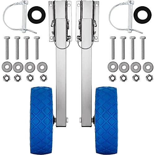 Vevor Ruota Di Varo In Acciaio Inox Per Gommoni, Carico 136 Kg, Per Gommoni, Spiaggia