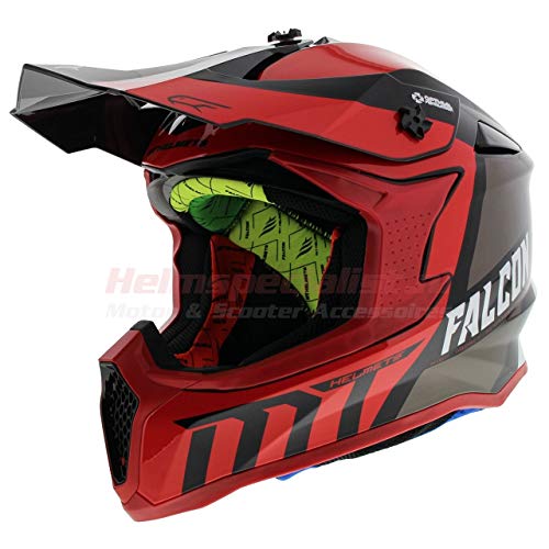 Casco Mt Falcon Warrior C5 Gloss Pearl Red L