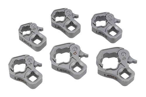 Laser 8874 - Set Di Chiavi A Cricchetto Per Dadi Svasati, 3/8" D
