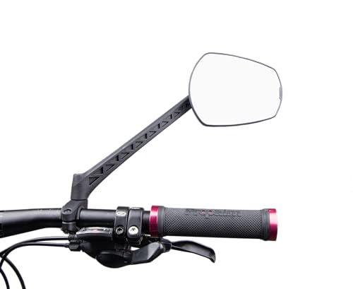 Zefal Espion E80 Destra - Specchietto Bici Elettrica - Specchietto Retrovisore Bici Montaggio Manubrio - Accessori Bici Elettrica Per Una Migliore Vis
