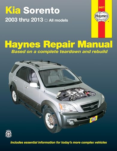 Kia Sorento, '03-'13 Haynes Repair Manual