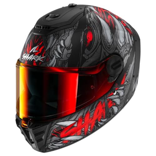 Shark, Casco Moto Integrale Spartan Rs Shaytan Mat Black Red Anthracite, S