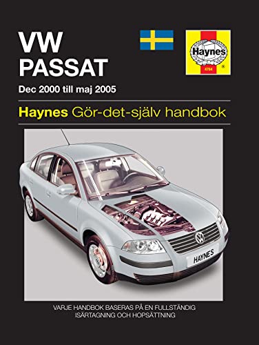 Vw Passat Dec (2000 - Maj 2005) Haynes Repair Manual (Svenske Utgava)