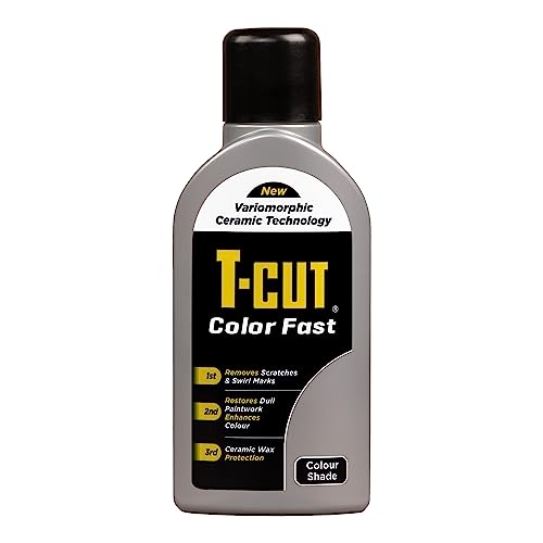 T-Cut 3-In-1 Color Fast Paintwork Restorer Lucidante Per Auto, Argento, 500 Ml