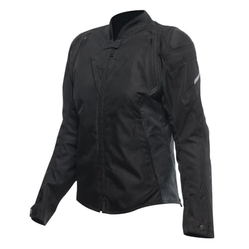 Dainese - Avro 5 Tex Jacket Wmn, Giacca Moto In Tessuto, Con Protezioni, Woman, Nero/Nero/Nero, 40