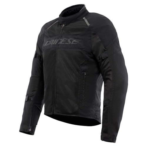 Dainese - Air Frame 3 Tex Jacket, Giacca Da Moto Estiva In Tessuto, Con Fodera Antivento, Uomo, Nero/Nero/Nero, 62