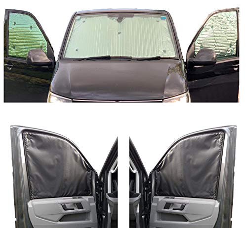 Tendine Parasole Auto Compatibile Con Citroen Berlingo Xl (2018- Date)(Set Completo Xlwb + Portellone Posteriore Con Finestrino Apribile) Dorso Carbon