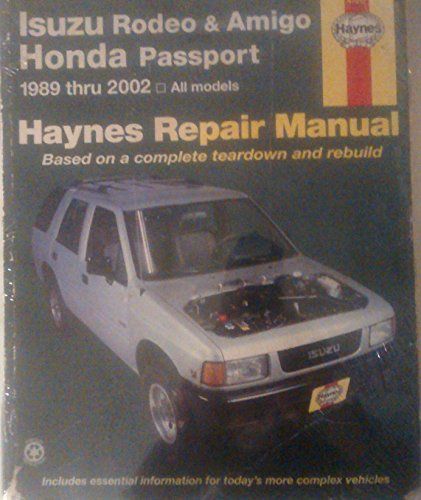 Haynes Isuzu Rodeo, Amigo And Honda Passport, 1989 Thru 2002