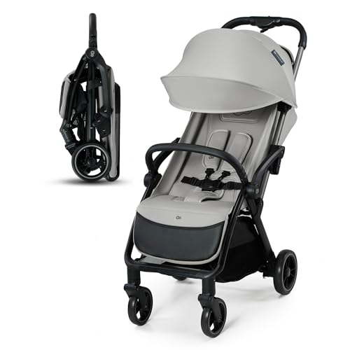 Kinderkraft Apino Passeggino Leggero Fino 22 Kg, Solo 7,5 Kg, Passeggino Da Viaggio, Pieghevole Automatico, Schienale Regolabile In Posizione Sdraiata