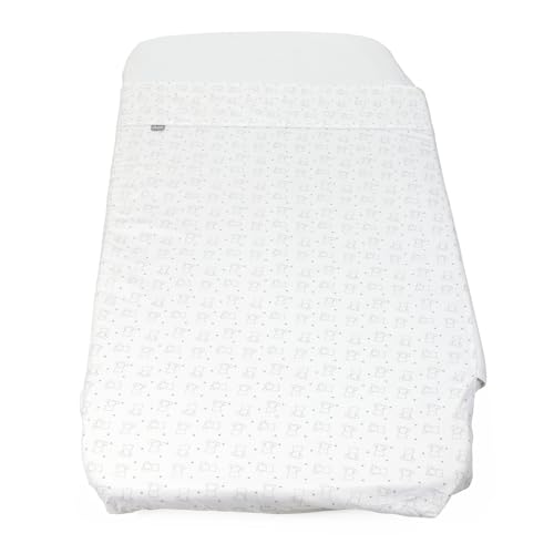 Chicco Set 2 Pezzi Lenzuola Culla N2M Forever, 100% Cotone, Compatibile Chicco Next2Me Forever E Con Materassi Da 50X 110Cm, Lenzuolo Superiore E Lenz