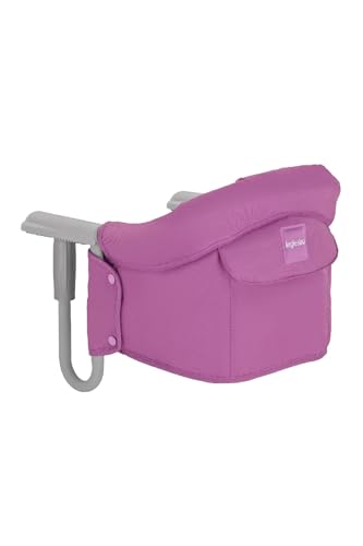 Inglesina Fast, Seggiolino Da Tavolo Pieghevole, Rosa (Fucsia), Facile Trasportare, Lavabile, Installazione Sicura, Fino A 15 Kg, 35 X 27 42 Cm
