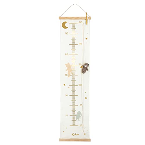 Kaloo - Rêves De Douceur - Metro In Legno Fsc E Cotone - 127 Cm - Metro Da Parete Per Bambini - Misura L'Altezza Del Bambino - Dalla Nascita, K220003