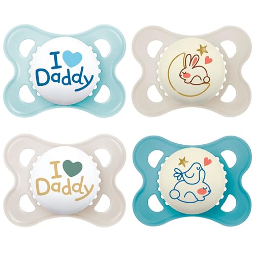 Mam Day & Night, In Silicone, 0 – 6 Boy//Set//Incl. 2 Ster Ilisi Ertra Port Boxe