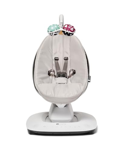 4Moms Mamaroo Multi-Motion Baby Swing, Sdraietta Elettrica Per Neonati, Con Bluetooth E 5 Movimenti Unici, Colore Grigio