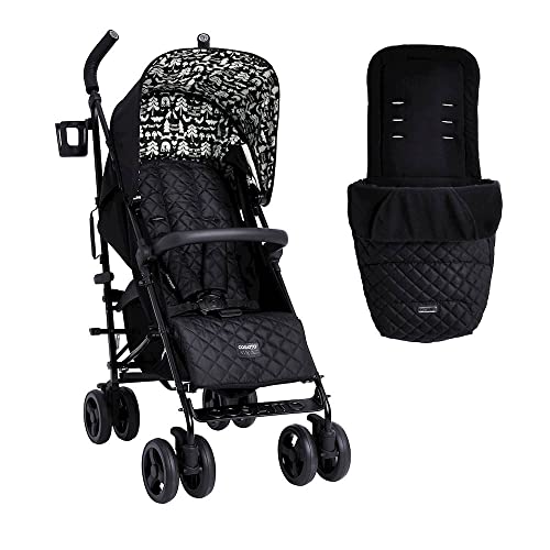 Cosatto Supa 3 Passeggino Con Coprigambe – Passeggino Leggero Dalla Nascita A 25 Kg – Facile, Compatto, Pieghevole A Ombrello, Grande Cestino Per La S