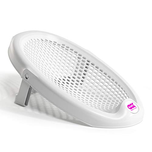 Okbaby Jelly Sdraietta Da Bagno Richiudibile Morbida E Confortevole Per Il Bagnetto Del Neonato, 0-8 Mesi (8Kg), Bianco