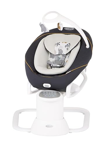 Graco - All Ways Soother Sdraietta E Dondolo 2 In 1, Dalla Nascita A Circa 6 Mesi (9 Kg), Colore Grigio E Fantasia Into The Wild