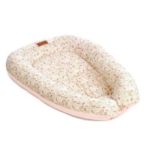 Jané Growing Cute, Nido Riduttore Per Bebè, Favorisce Lo Stato Di Sonno, Reversibile, Traspirante, Rosa