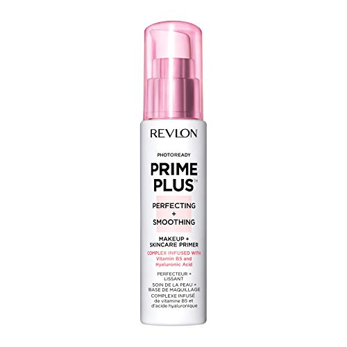 Revlon Prime Plus Makeup & Skincare Primer Viso, Perfecting + Smoothing, Idratante & Levigante, Con Vitamina B5 E Acido Ialuronico, Ewg Verificato, 30