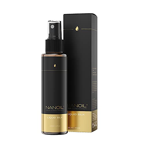 Balsamo Per Capelli Con Seta Liquida Nanoil Liquid Silk Hair Conditioner 125 Ml - Balsamo Bifase, Migliora Morbidezza, Salute, Lucidità E Resistenza