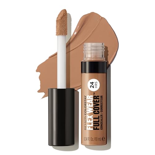 Revlon Colorstay Flex Wear Full Cover Correttore 100% Copertura A Lunga Durata Con Acido Ialuronico E Vitamina E Tono Deep, 10 Ml