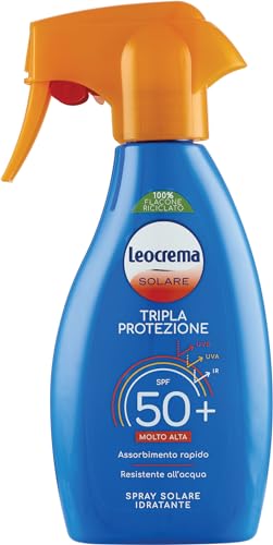 Leocrema Spray Solare Tripla Azione P50+ 250Ml, 250Ml