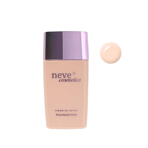 Neve Cosmetics Fondotinta Liquido Cream-To-Serum, Fondotinta Multisensoriale Elastico E Stratificabile A Piacere | "Light Rose"