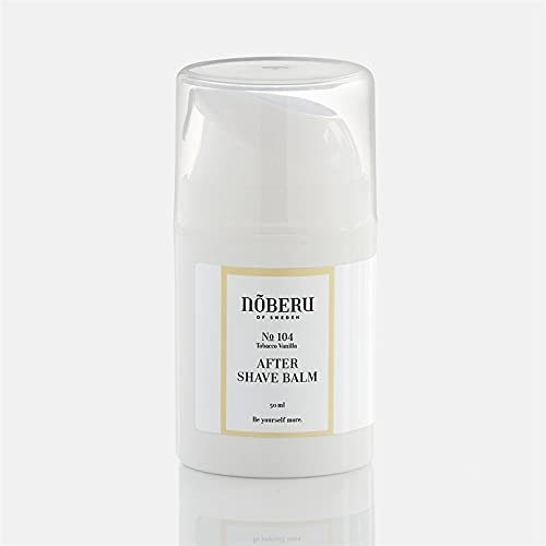 Noberu Of Sweden Aftershave Balm Tobacco Vanilla Balsamo Lenitivo In Crema Per Donare Sollievo Alla Pelle Dopo La Rasatura Arricchito Da Un'Avvolgente