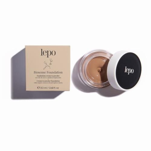 Lepo | Fondotinta Cream To Powder Biosense N. 03 Nocciola, Con Olio Di Cocco E Amido Di Tapioca Bio, Pelle Levigata E Idratata Tutto Il Giorno