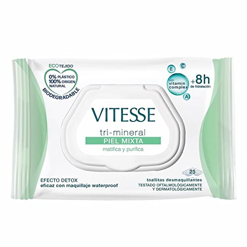 Vitesse Tri-Minerale Pelle Misto Salviette Struccanti 25 U Unisex