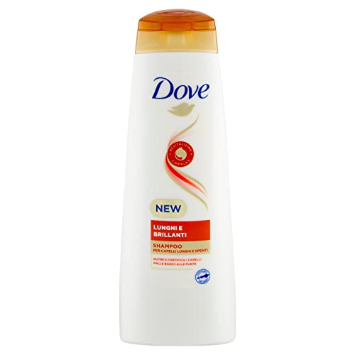 Dove Shampoo Lunghi E Brillanti Per Capelli Lunghi E Spenti, 225 Ml