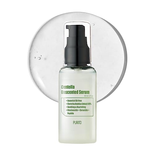 Purito Centella Inodore Siero 60Ml2 Fl.Oz, Siero Per Il Viso, Centella Asiatica,Siero Viso Per Il Recupero,Siero Calmante E Lenitivo